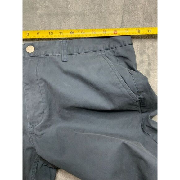 Bonobos Pants Men's 35x34 Blue Plaid Lined Pockets Washed Chinos Cotton Zipfly - Picture 13 of 14